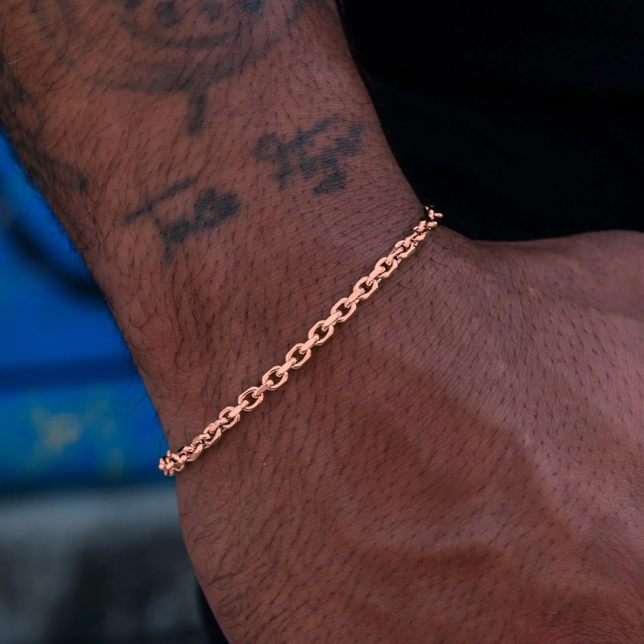 Open Box Chain + Bracelet in Rose Gold - 3.6mm
