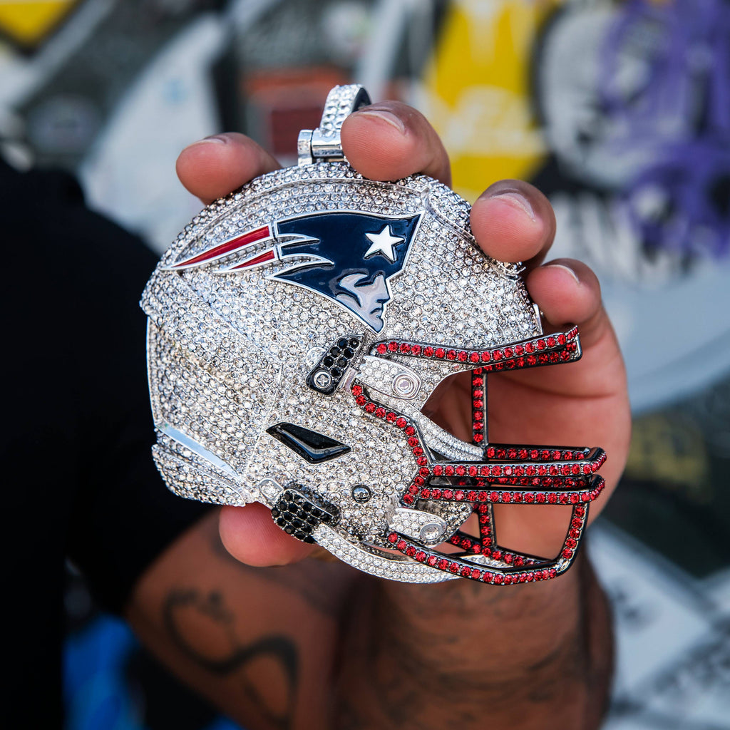 Giant New England Patriots Official NFL Helmet Pendant