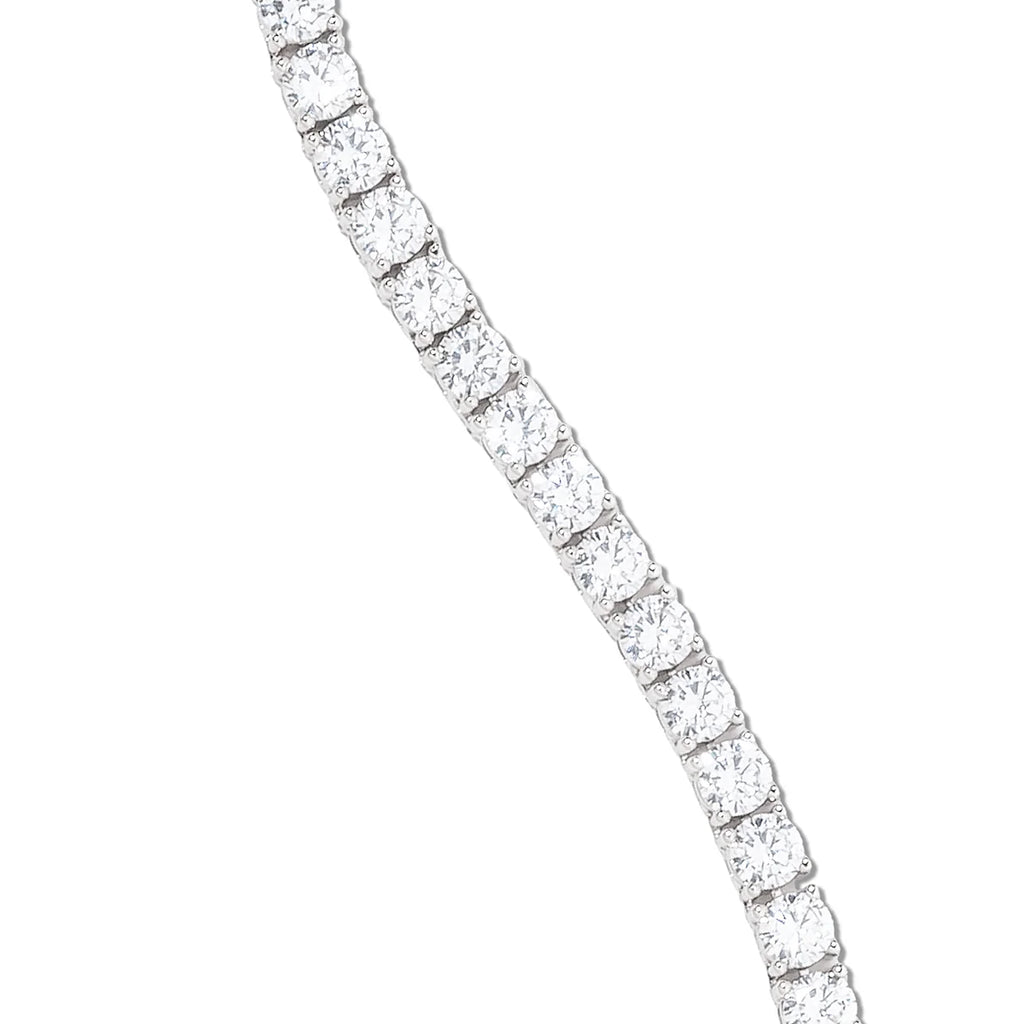 Moissanite Diamond Tennis Chain in Sterling Silver - 5mm