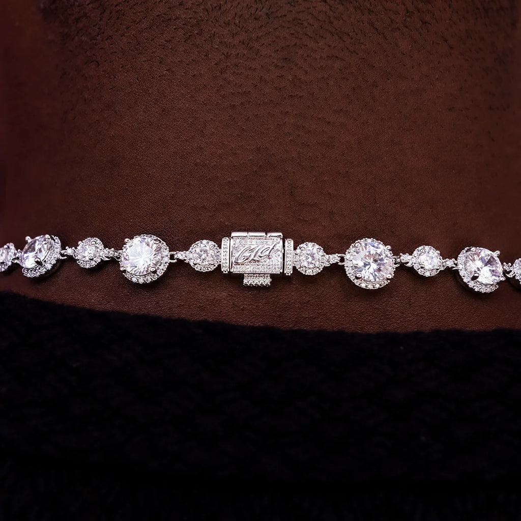 Diamond Halo Tennis Chain