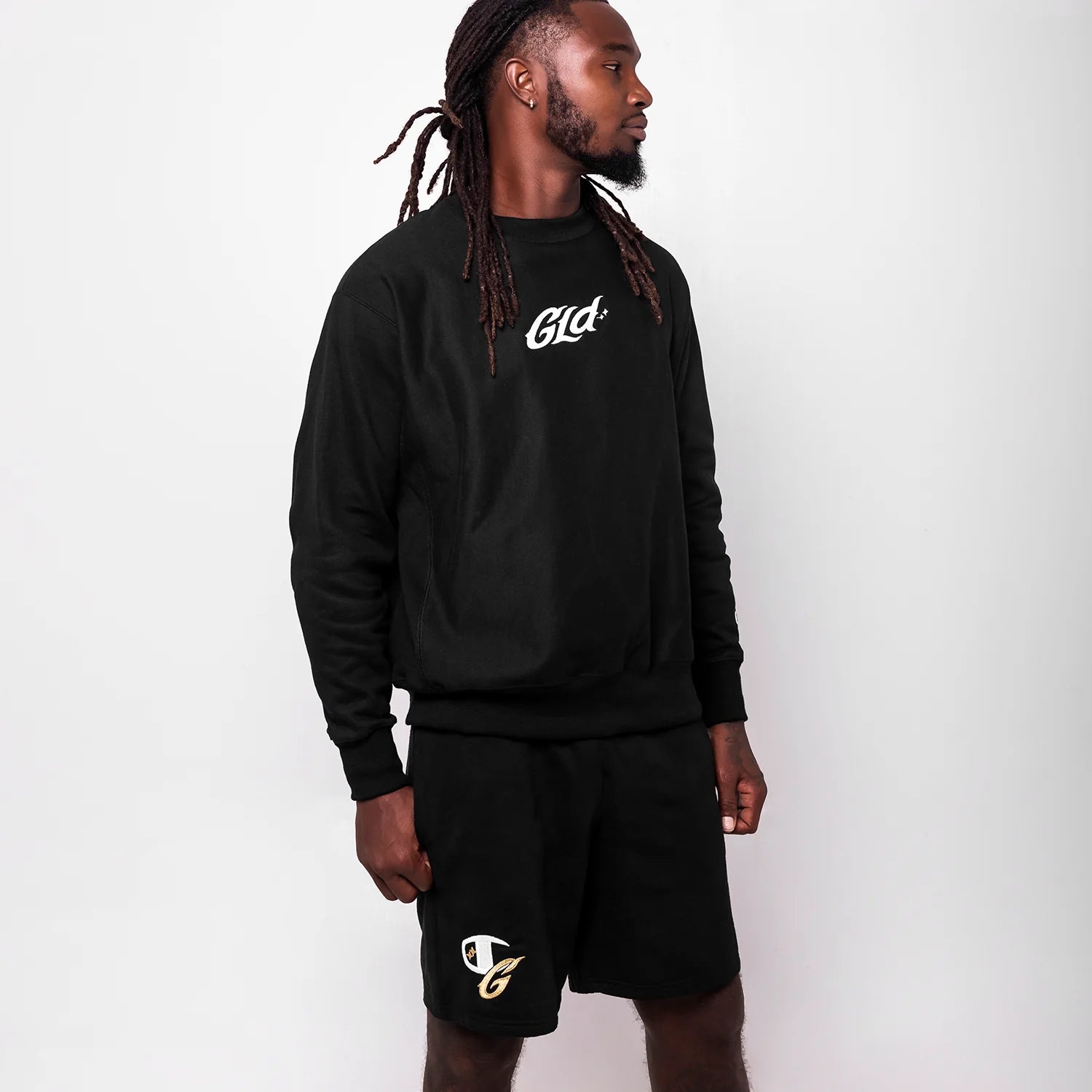 GLD X Champion Powerblend® Fleece Shorts