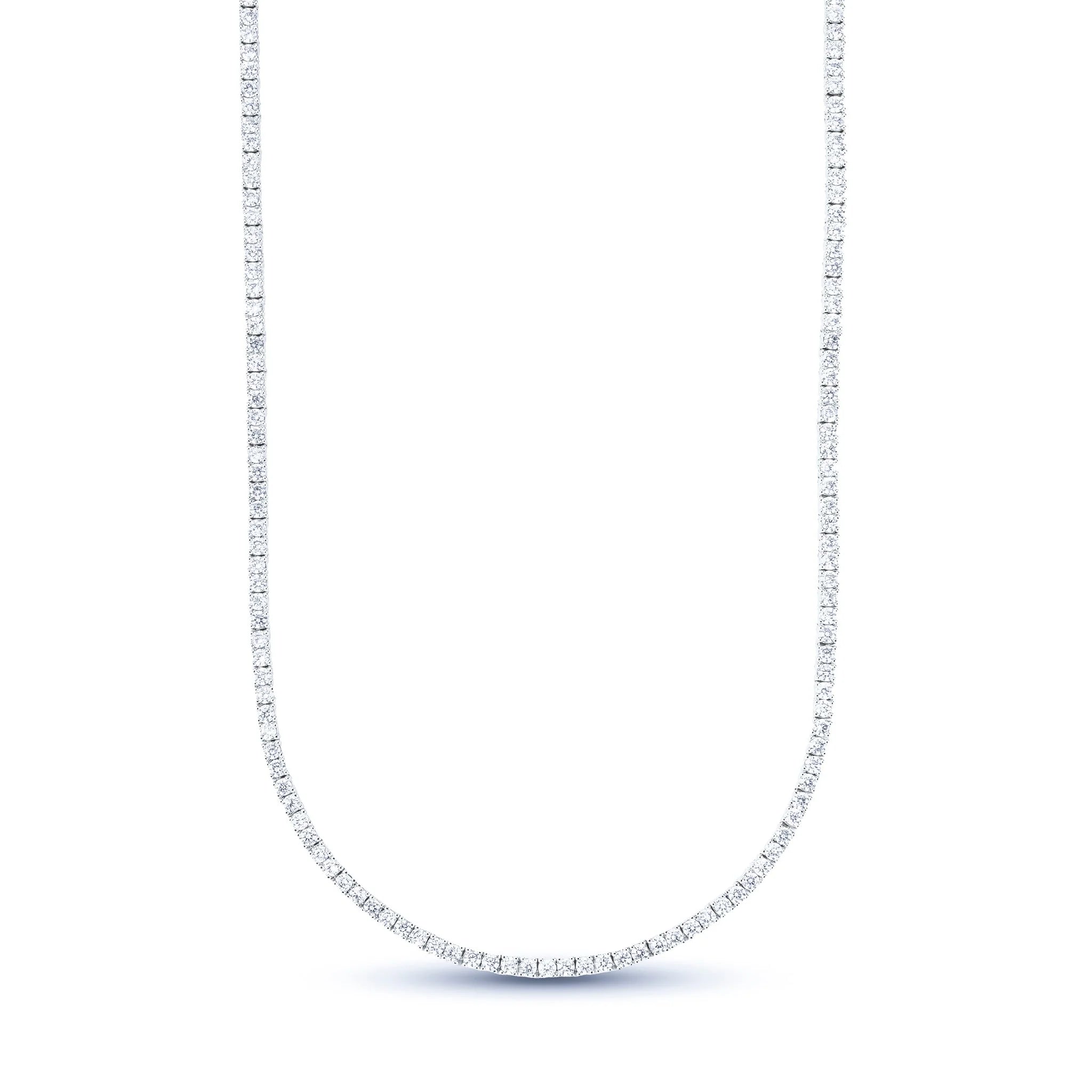 Moissanite Diamond Tennis Chain in Sterling Silver - 2mm