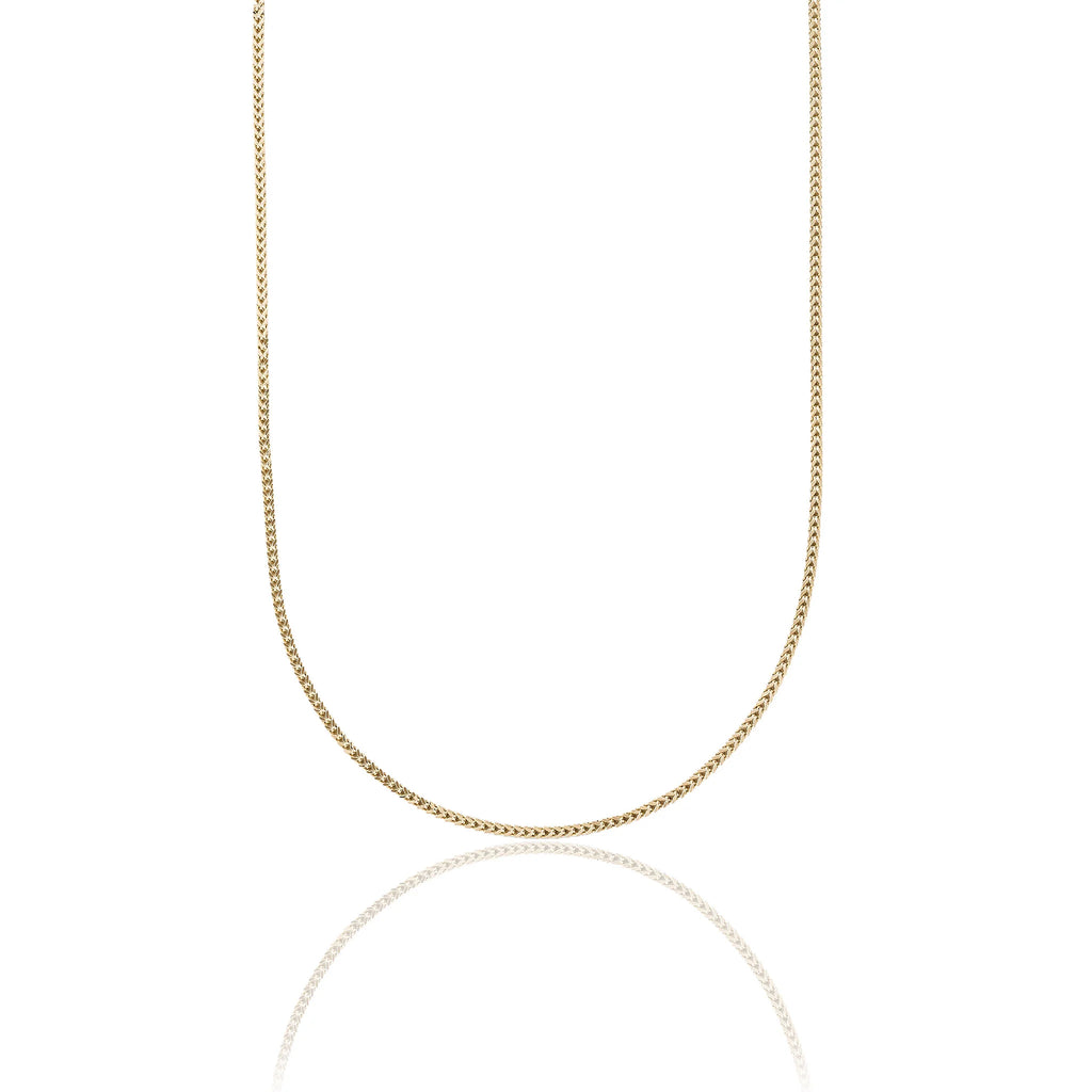 Franco Chain in Hollow Yellow Gold - 2mm