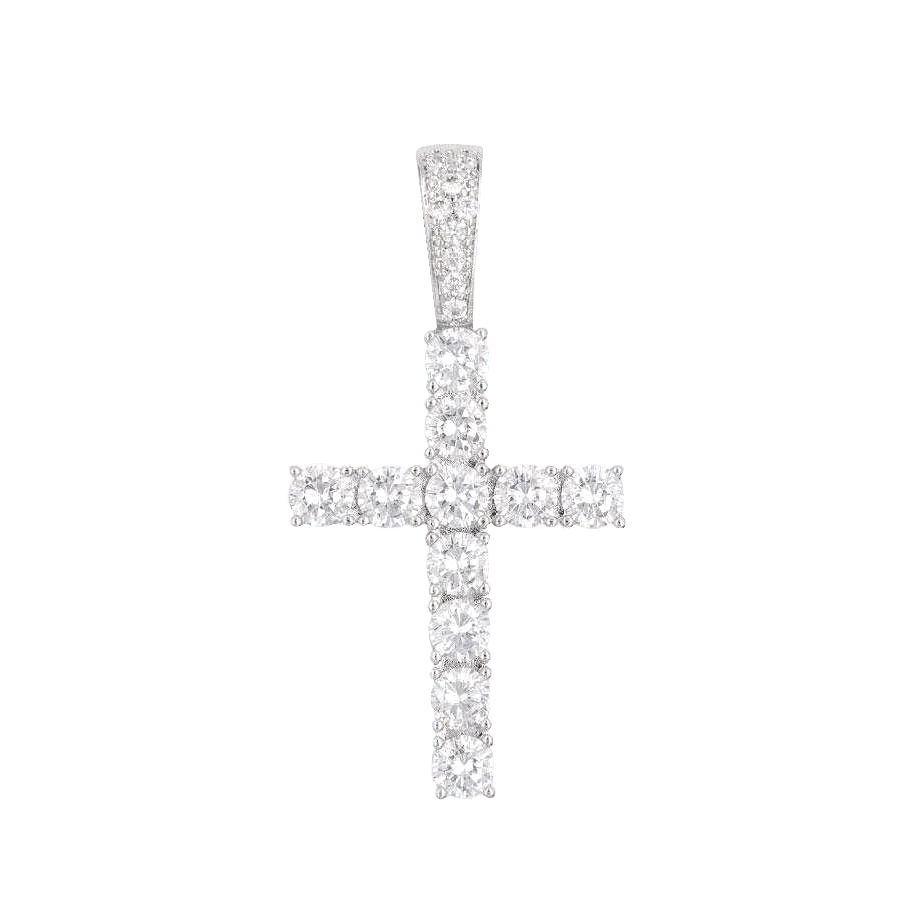 Cross Set in White Gold