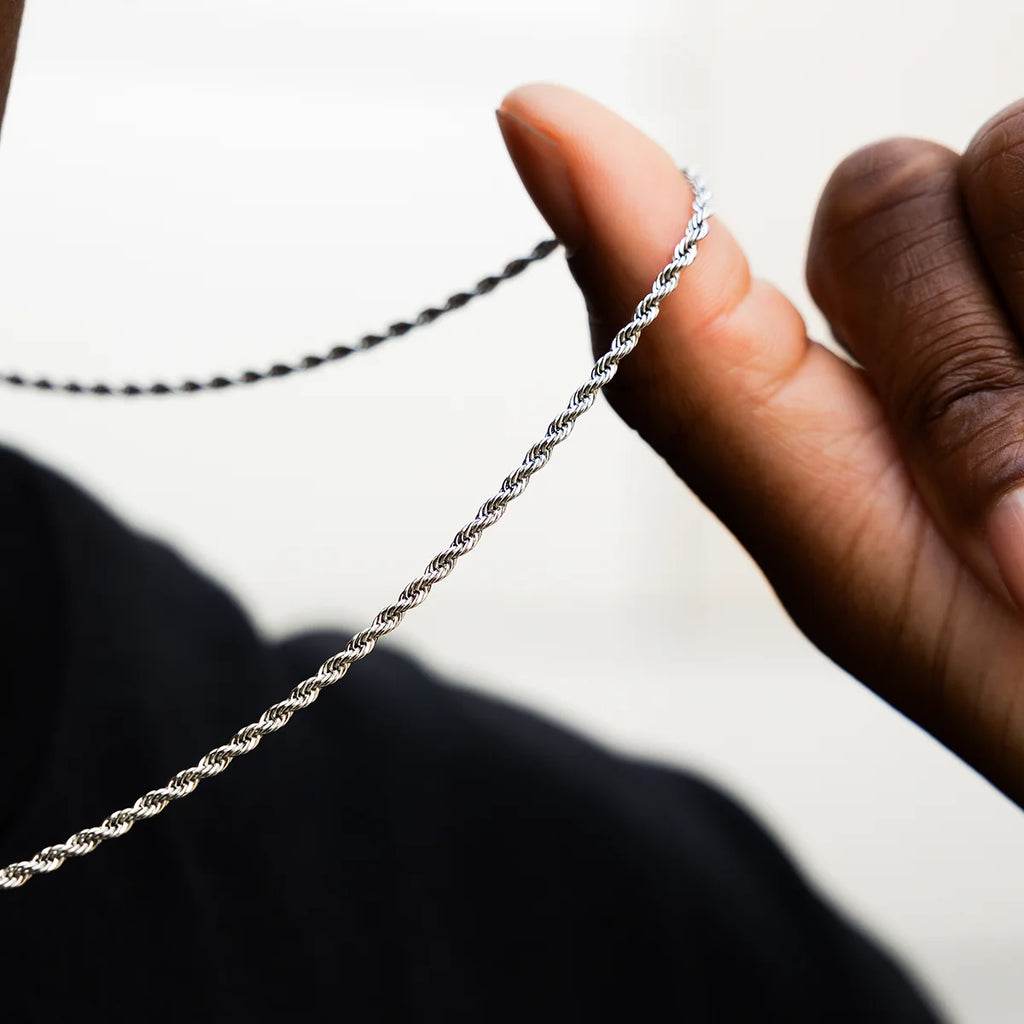 Rope Chain in Sterling Silver - 2mm