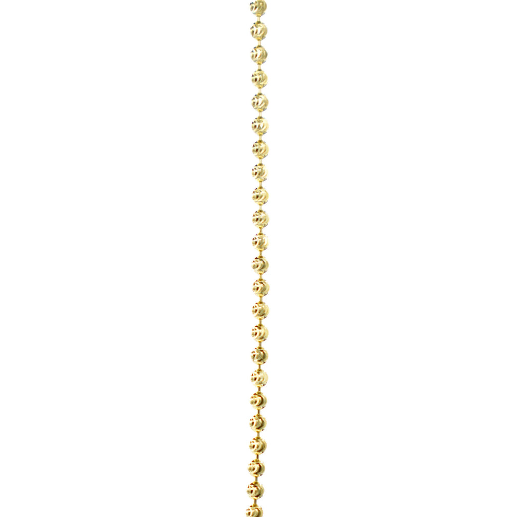 Moon Cut Ball Chain in Yellow Gold Vermeil - 2mm