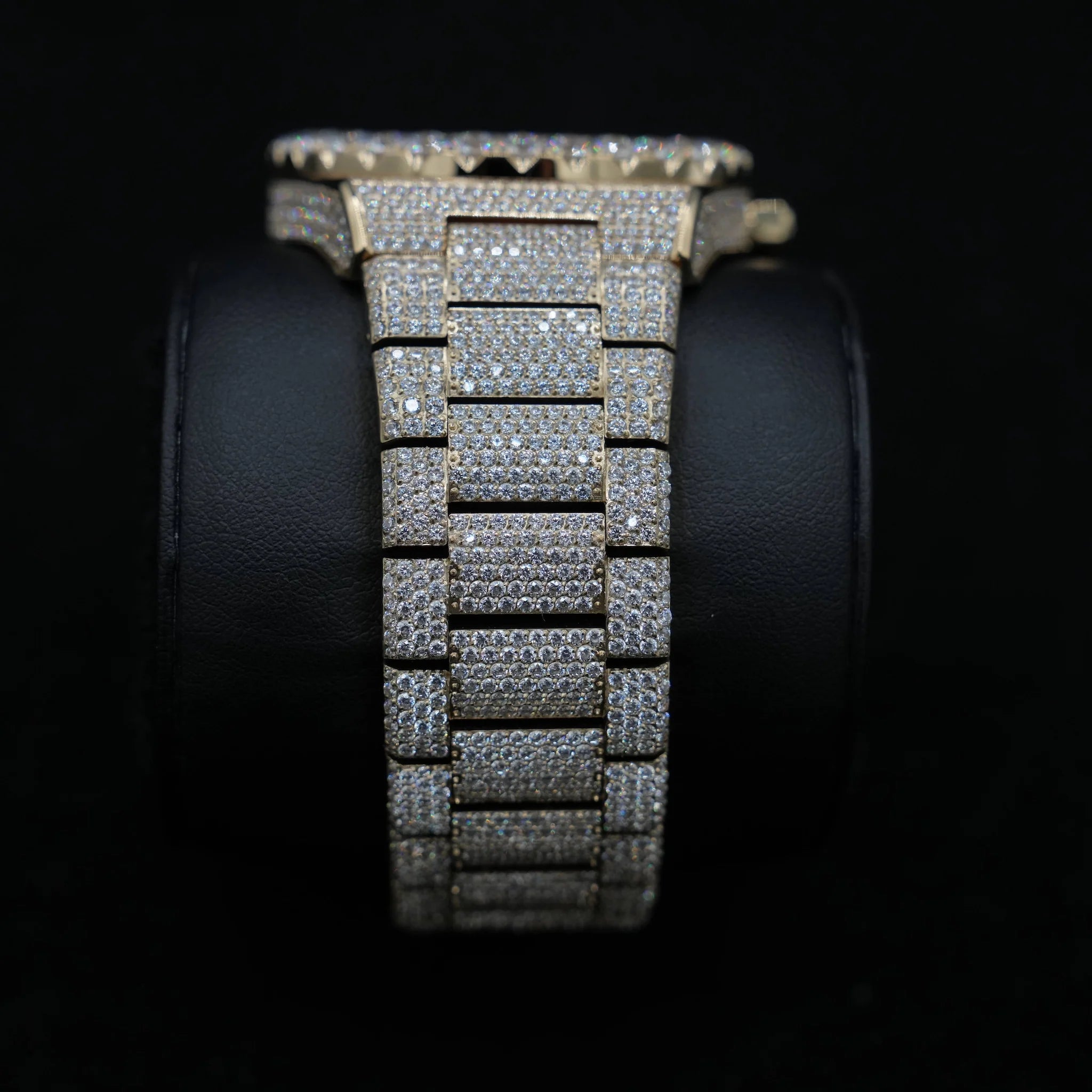 42MM Fully Iced Ruby Accent Alpha Era® in Gold
