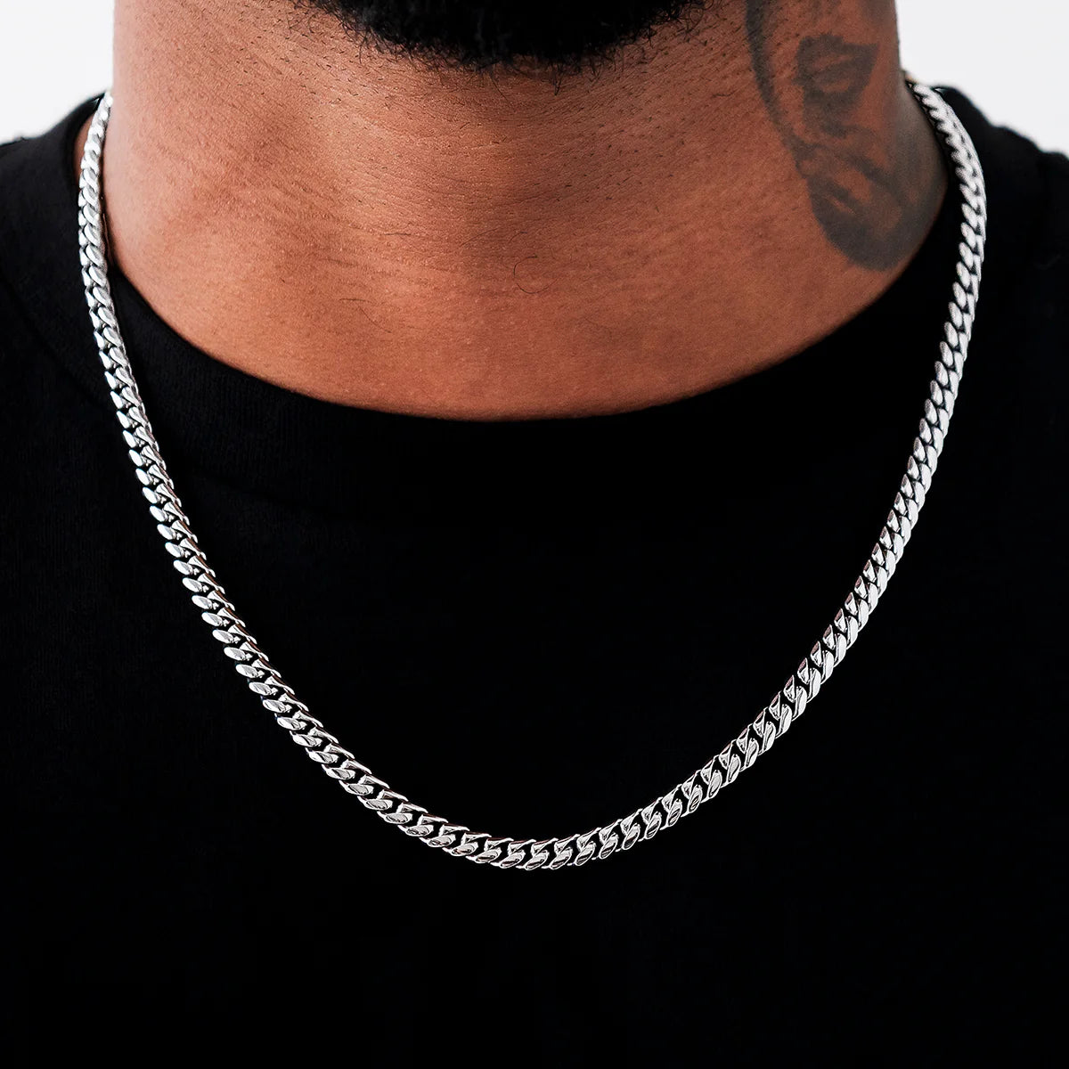 GLD Signature Cuban in White Gold - 6mm