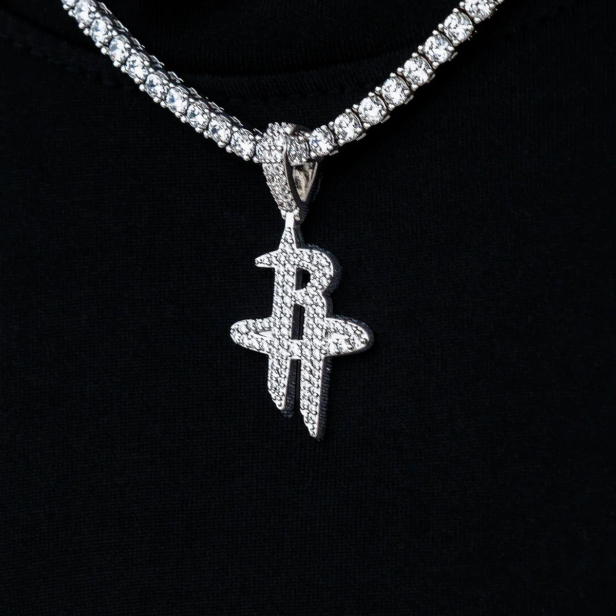 Houston Rockets Official NBA Micro Logo Pendant in White Gold